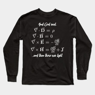 Funny Math Teacher Shirt  Religious Maxwell Equations Long Sleeve T-Shirt